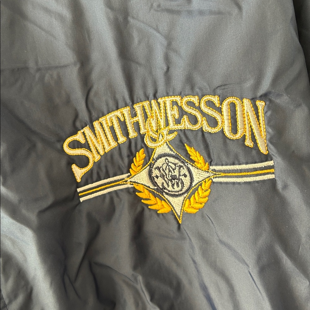 Navy Blue Smith And Wesson Jacket Xl Embroidered - image 2